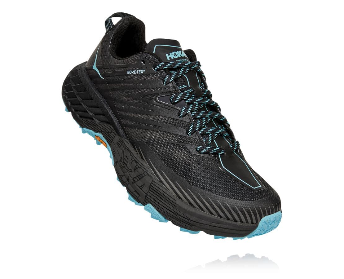 Hoka One One Speedgoat 4 Gore-Tex Női Terepfutó Cipők Sötét Szürke [SBZWM-0863]